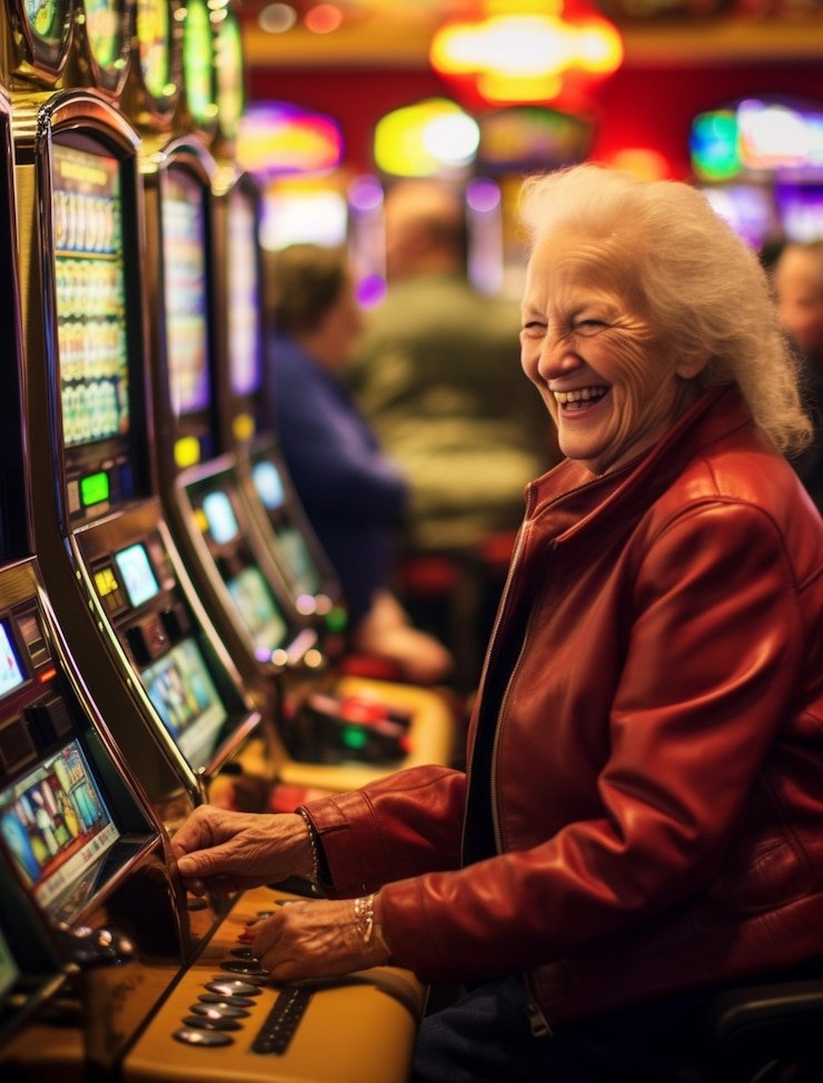 Live Infinite Blackjack table on triad4d showing multiple player seats and dealer hand.